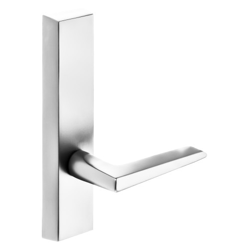 Sargent 774-4 ETF 24V LHRB 14 Grade 1 Electrified Exit Device Trim Fail Secure Power Off Locks Lever For Concealed Vertical Rod 8400 8600 Series Devices F Lever 24V LHR Bright Nickel Plated Clear Coated