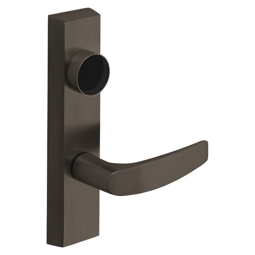 Sargent LC-706-6 ETB LHRB 10BE Grade 1 Exit Device Trim Storeroom Function Key Unlocks Trim Trim Retracts Latch/Trim Relocks when Key is Removed For LP8600 LR8600 and LS8600 Series Devices Less Cylinder B Lever LHR Dark Oxidized Bronze