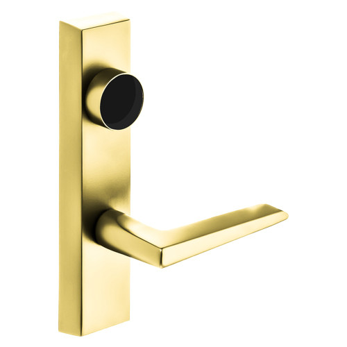 Sargent LC-776 ETF 24V RHRB 3 Grade 1 Electrified Exit Device Trim Fail Secure Power Off Locks Lever Key Retracts Latch For Surface Vertical Rod and Mortise 8700 8900 Series Devices Less Cylinder F Lever 24V RHR Bright Brass