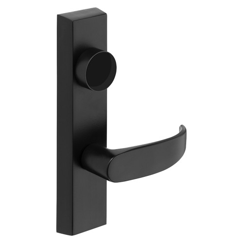 Sargent LC-746-8 ETP LHRB BSP Grade 1 Exit Device Trim Storeroom Function Freewheeling Trim Key Unlocks Trim Trim Retracts Latch Trim Relocks when Key is Removed For Rim 8800 and NB8700 Series Devices Less Cylinder P Lever LHR Black Suede Powder Coat