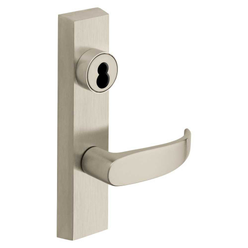 Sargent 60-743-4 ETP LHRB 15 Grade 1 Exit Device Trim Classroom Function Freewheeling Trim Key Outside Unlocks/Locks Trim For Concealed Vertical Rod 8400 8600 Series Devices Sargent LFIC Less Core P Lever LHR Satin Nickel Plated Clear Coated 60-743-4 ETP LHRB 15