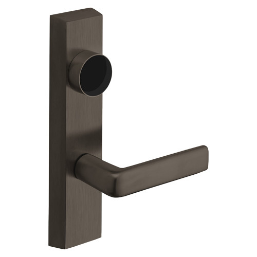 Sargent LC-744 ETE LHRB 10BE Grade 1 Exit Device Trim Freewheeling Trim Key Retracts Latch For Surface Vertical Rod and Mortise 8700 8900 Series Devices Less Cylinder E Lever LHR Dark Oxidized Bronze
