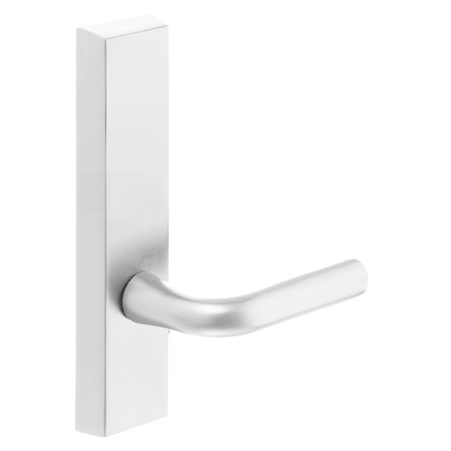 Sargent 740 ETW LHRB WSP Grade 1 Exit Device Trim Dummy Freewheeling Trim - No Outside Operation For Surface Vertical Rod and Mortise 8700 8900 Series Devices W Lever LHR White Suede Powder Coat 740 ETW LHRB WSP