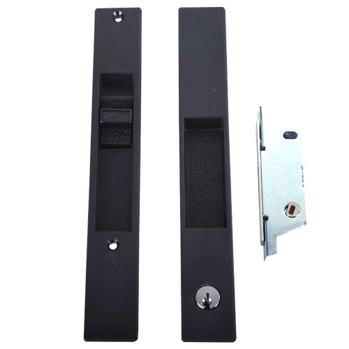 Adams Rite 4431-10-00-01-IB ABS Flush Lockset with Cylinder Square Lock Face 1 to 1-5/16 Stile Thickness 4431-10-00-01-IB