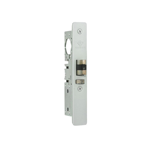 Adams Rite 4510-15-201-628 Standard Duty Deadlatch Flat Faceplate Guarded Latch 7/8 Backset 2-5/8 Mortise Strike Satin Aluminum Clear Anodized Finish Left-Handed or Right Hand Reverse