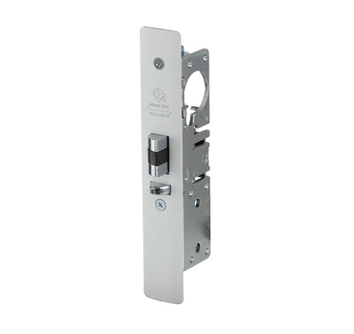 Adams Rite 4530-16-101-628 Standard Duty Retrofit Deadlatch Flat Faceplate 7/8 In Backset 4-5/8 In Flat Mortised Strike RH or LHR Satin Aluminum