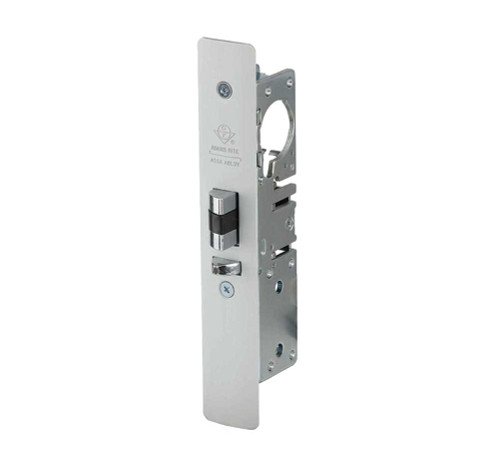 Adams Rite 4530-16-101-628 Standard Duty Retrofit Deadlatch Flat Faceplate 7/8 In Backset 4-5/8 In Flat Mortised Strike RH or LHR Satin Aluminum 4530-16-101-628