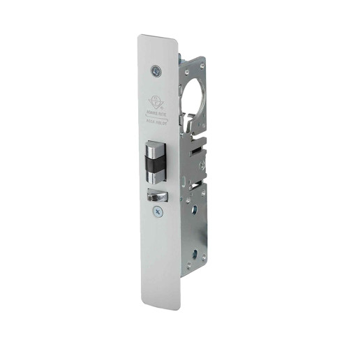 Adams Rite 4531-35-101-628 Standard Duty Retrofit Deadlatch Radius Faceplate 1-1/8 In Backset 4-5/8 In Flat Mortised Strike LH or RHR Satin Aluminum