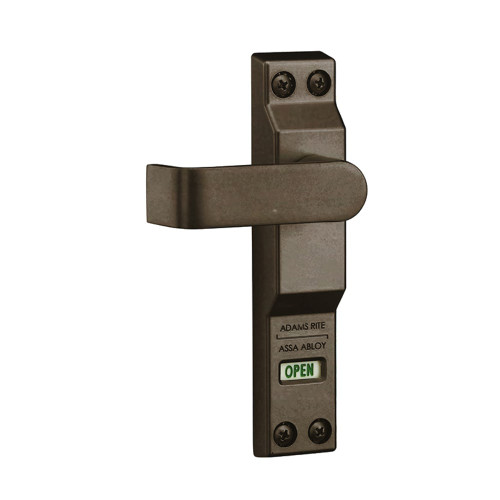 Adams Rite 4550L-01-121 Lever Trim for MS Deadlock Flat Lever with Return LOCKED/OPEN Indicator LH or LHR Dark Bronze Paint