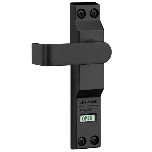 Adams Rite 4550R-01-119 Lever Trim for MS Deadlock Flat Lever with Return LOCKED/OPEN Indicator RH or RHRSatin Black Paint