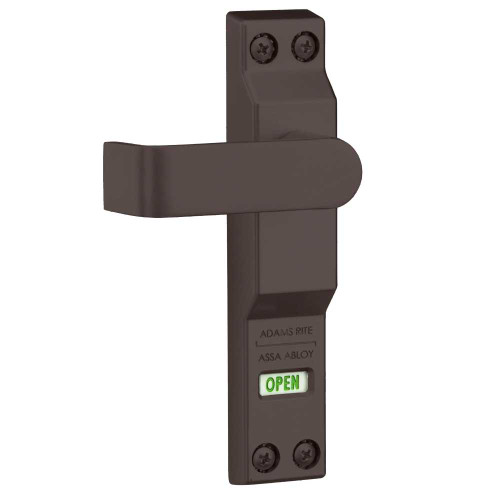 Adams Rite 4550R-01-121 Lever Trim for MS Deadlock Flat Lever with Return LOCKED/OPEN Indicator RH or RHRDark Bronze Paint 4550R-01-121