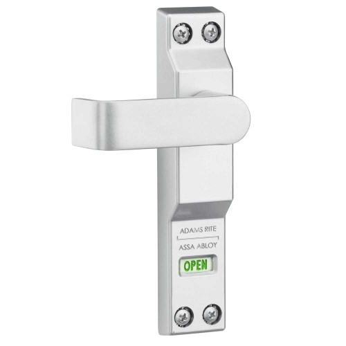 Adams Rite 4550R-02-130 Lever Trim for MS Deadlock Flat Lever with Return LOCKED/OPEN Indicator RH or RHRSatin Aluminum Paint 4550R-02-130