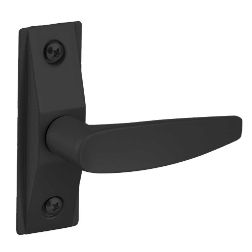 Adams Rite 4560-501-119 Flat Lever Trim without Return ADA compliant design For 1-3/4 In to 2 In Thick Door LH or LHR Satin Black Paint 4560-501-119