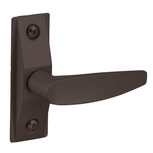 Adams Rite 4560-501-121 Flat Lever Trim without Return ADA compliant design For 1-3/4 In to 2 In Thick Door LH or LHR Dark Bronze Paint
