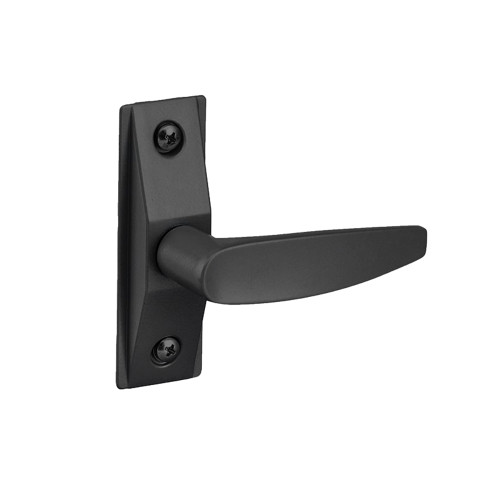 Adams Rite 4560-601-119 Flat Lever Trim without Return ADA compliant design For 1-3/4 In to 2 In Thick Door RH or RHR Satin Black Paint