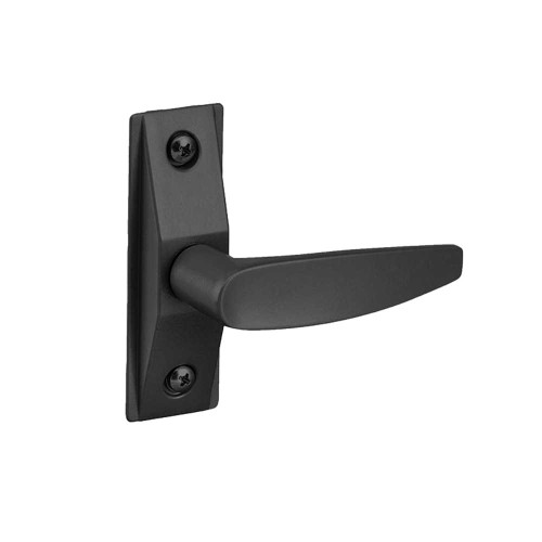 Adams Rite 4560-601-119 Flat Lever Trim without Return ADA compliant design For 1-3/4 In to 2 In Thick Door RH or RHR Satin Black Paint 4560-601-119