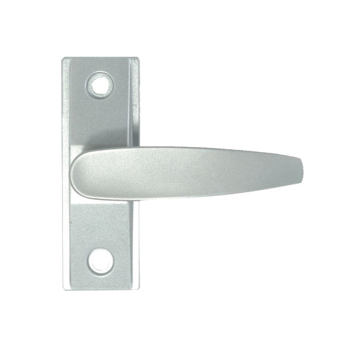 Adams Rite 4560-601-130 Flat Lever Trim without Return ADA compliant design For 1-3/4 In to 2 In Thick Door RH or RHR Satin Aluminum Paint 4560-601-130