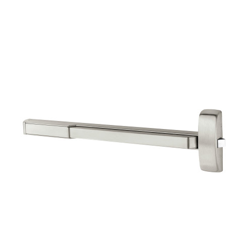 Sargent 1256-PE8810F 32D Grade 1 Fire Rated Rim Exit Device Wide Stile Pushpad 36 Device Dummy Function For Wood Metal and Aluminum Doors Less Dogging Electric Latch Retraction Satin Stainless Steel Finish 1256-PE8810F 32D