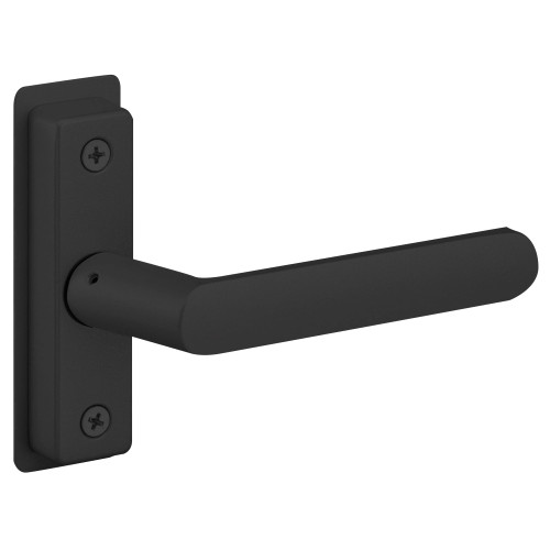 Adams Rite 4568-011-119 Flat Euro Lever Trim without Return For 1-3/4 In to 1-15/16 In Thick Door Field Reversible Satin Black Paint