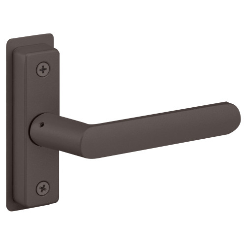 Adams Rite 4568-011-121 Flat Euro Lever Trim without Return For 1-3/4 In to 1-15/16 In Thick Door Field Reversible Dark Bronze Paint