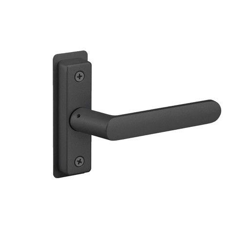 Adams Rite 4568-601-119 Flat Euro Lever Trim without Return For 1-3/4 In to 2 In Thick Door RH or RHR Satin Black Paint