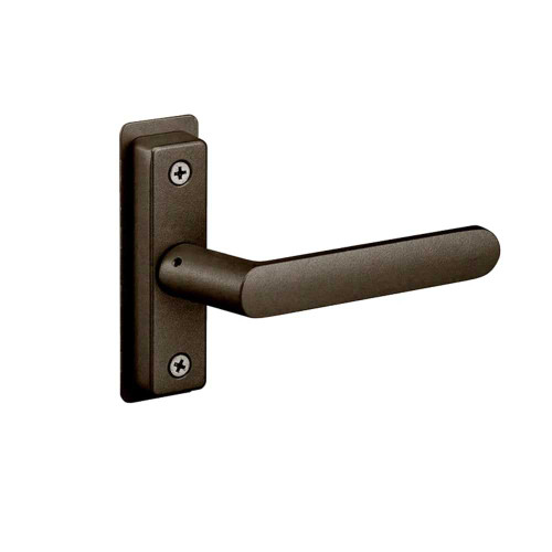 Adams Rite 4568-601-121 Flat Euro Lever Trim without Return For 1-3/4 In to 2 In Thick Door RH or RHR Dark Bronze Paint 4568-601-121