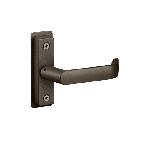 Adams Rite 4569-011-121 Flat Euro Lever Trim with Return For 1-3/4 In to 1-15/16 In Thick Door Field Reversible Dark Bronze Paint