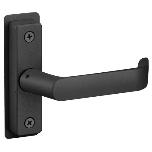 Adams Rite 4569-501-119 Flat Euro Lever Trim with Return For 1-3/4 In to 2 In Thick Door LH or LHR Satin Black Paint 4569-501-119