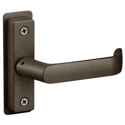 Adams Rite 4569-501-121 Flat Euro Lever Trim with Return For 1-3/4 In to 2 In Thick Door LH or LHR Dark Bronze Paint