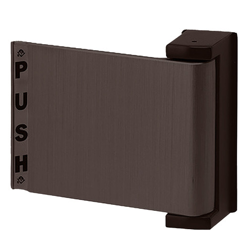 Adams Rite 4590-02-03-313 Flat Deadlatch Paddle Push to Left For 2-3/4 In to 3 In Thick Door RHR or Exterior of LH Dark Bronze Anodized