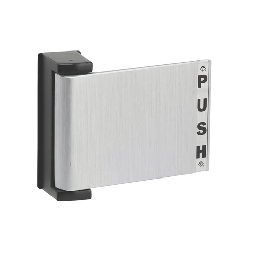 Adams Rite 4590-04-00-628 Flat Deadlatch Paddle Push to Right For 1-3/4 In Thick Door LHR or Exterior of RH Satin Aluminum