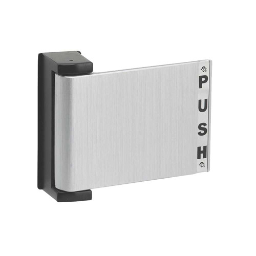 Adams Rite 4590-04-02-628 Flat Deadlatch Paddle Push to Right For 2-1/4 In to 2-1/2 In Thick Door LHR or Exterior of RH Satin Aluminum 4590-04-02-628