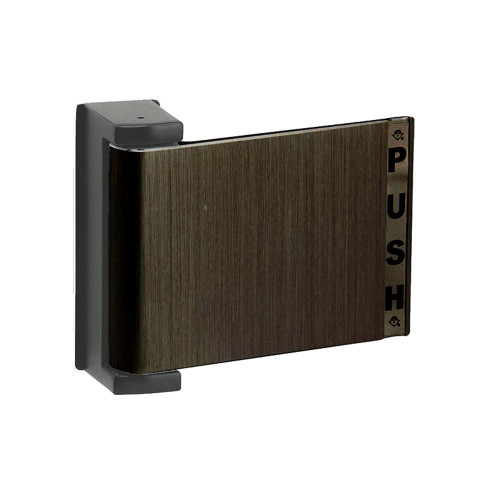 Adams Rite 4590-04-04-313 Flat Deadlatch Paddle Push to Right For 3-1/4 In Thick Door LHR or Exterior of RH Dark Bronze Anodized