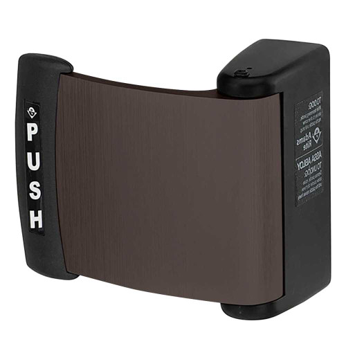 Adams Rite 4591-02-00-313 Curved Deadlatch Paddle for 1-3/4 Thick Doors Dark Bronze Anodized Aluminum Finish Push to Left Interior Right-Hand Reverse or Exterior Left-Handed 4591-02-00-313