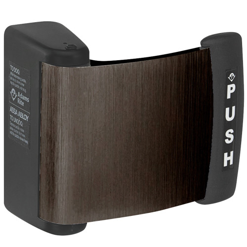 Adams Rite 4591M02-00-313 Curved Deadlatch Paddle for 1-3/4 Thick Doors Request to Exit Switch Dark Bronze Anodized Aluminum Finish Push to Left Interior Right-Hand Reverse or Exterior Left-Handed