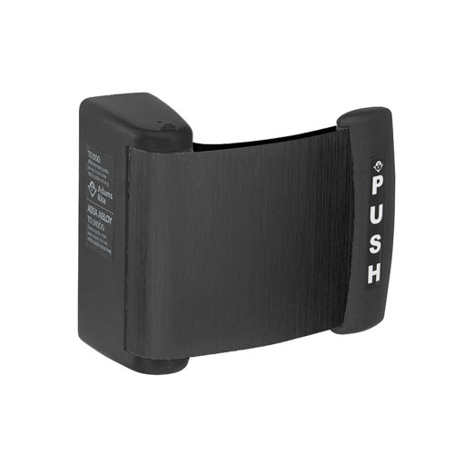 Adams Rite 4591M04-00-335 Curved Deadlatch Paddle for 1-3/4 Thick Doors Request to Exit Switch Black Anodized Aluminum Finish Push to Right Interior Left-Hand Reverse or Exterior Right-Handed 4591M04-00-335