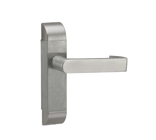 Adams Rite 4600-02-632-32D Grade 1 Passage Mortise Trim Pack Only Non-Keyed Round Lever Escutcheon 2-1/4 - 2-3/8 Door Thickness Satin Stainless Steel Finish Right Hand/Right Hand Reverse Field Reversible