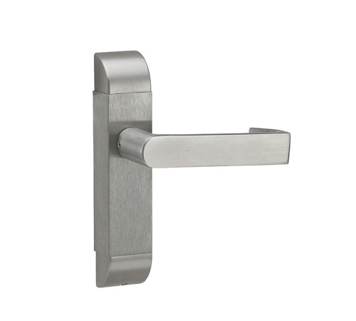 Adams Rite 4600-03-512-04 Grade 1 Passage Mortise Trim Pack Only Non-Keyed Square Lever Escutcheon 1-3/4 - 2 Door Thickness Satin Brass Finish Left Hand/Left Hand Reverse Field Reversible