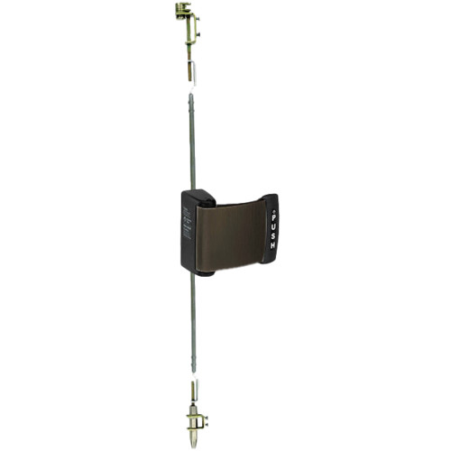 Adams Rite 4781-021-313 Two-Point Deadlatch with Paddle Push to Left Dark Bronze 4781-021-313