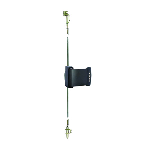 Adams Rite 4781-021-335 Two-Point Deadlatch with Paddle Push to Left Black 4781-021-335