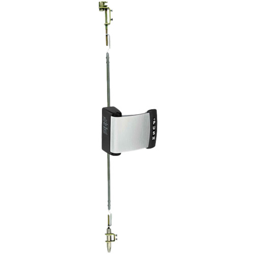 Adams Rite 4781-041-628 Two-Point Deadlatch with Paddle Push to Right Aluminum 4781-041-628
