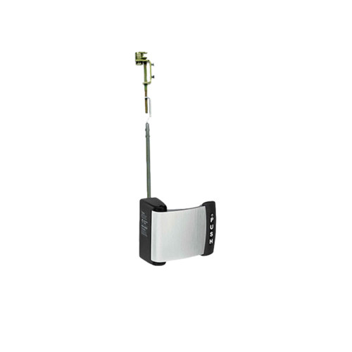 Adams Rite 4781T-021-628 Two-Point Deadlatch with Paddle Top Rod Only Push to Left Aluminum 4781T-021-628