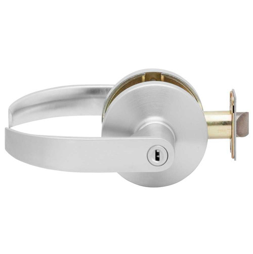 Falcon B301S Q 626 Grade 2 Cylindrical Lock Bedroom/Bath Privacy Function Non-Keyed Quantum Lever Standard Rose Satin Chrome Finish Non-handed B301S Q 626