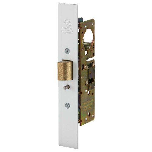 Adams Rite 4920AN-45-000-628 Heavy Duty ANSI Size Deadlatch Flat Faceplate 1-1/2 In Backset Less Strike LH or RHR Satin Aluminum 4920AN-45-000-628