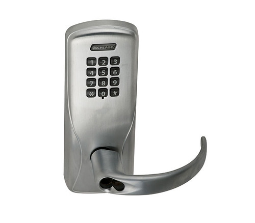 Schlage Electronics CO200993M70KPSPA643EJRR CO-200 Standalone Electronic Lock Mortise Exit Device Trim Classroom Function Keypad Spartan Style Lever FSIC Prep Aged Bronze