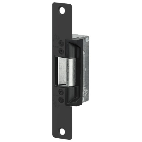 Adams Rite 7131-310-335-00 Electric Strike Electrically Unlocked Fail Secure For Aluminum Hollow Metal or Wood Applications 6-7/8 x 1-1/4 Radiused Faceplate 12VDC Black Anodized Aluminum