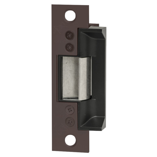 Adams Rite 7140-515-313-00 Electric Strike Electrically Locked Fail Safe For Aluminum Hollow Metal or Wood Applications 4-7/8 x 1-1/4 Flat Faceplate with Square Corners 24VDC Dark Bronze Anodized Aluminum