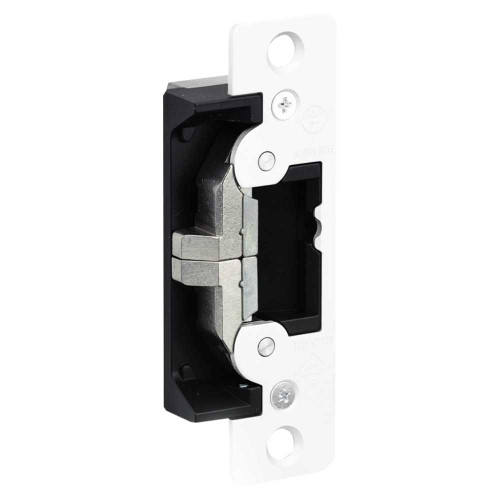 Adams Rite 7400-629 Electric Strike Field Selectable Fail Safe/Fail Secure For Aluminum Hollow Metal or Wood Applications 4-7/8 x 1-1/4 Flat Faceplate with Radius Corners 12 16 24 VAC/DC Bright Stainless Steel 7400-629