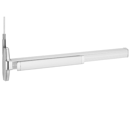 Von Duprin RX3347AEO-F 3 US26 LBR Grade 1 Concealed Vertical Rod Exit Device Narrow Stile Pushpad Exit Only Less Trim 36 Less Dogging Bright Chrome Finish Non-Handed RX3347AEO-F 3 US26 LBR