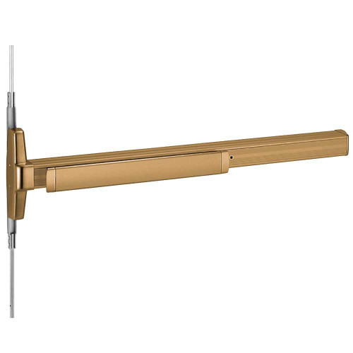 Von Duprin 3347AL-06 4 US10 LHR Grade 1 Concealed Vertical Rod Exit Device Narrow Stile Pushpad Classroom Function Lever with Escutcheon 48 Hex Key Dogging Satin Bronze Clear Coated Finish Left-Hand Reverse 3347AL-06 4 US10 LHR